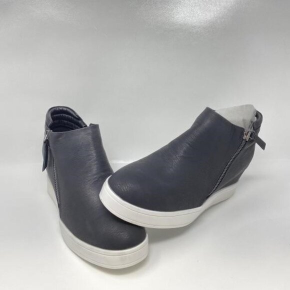 Dreampairs Mens Black Faux Leather side zip boots sneakers romeo type shoe 8.5 - Picture 1 of 4